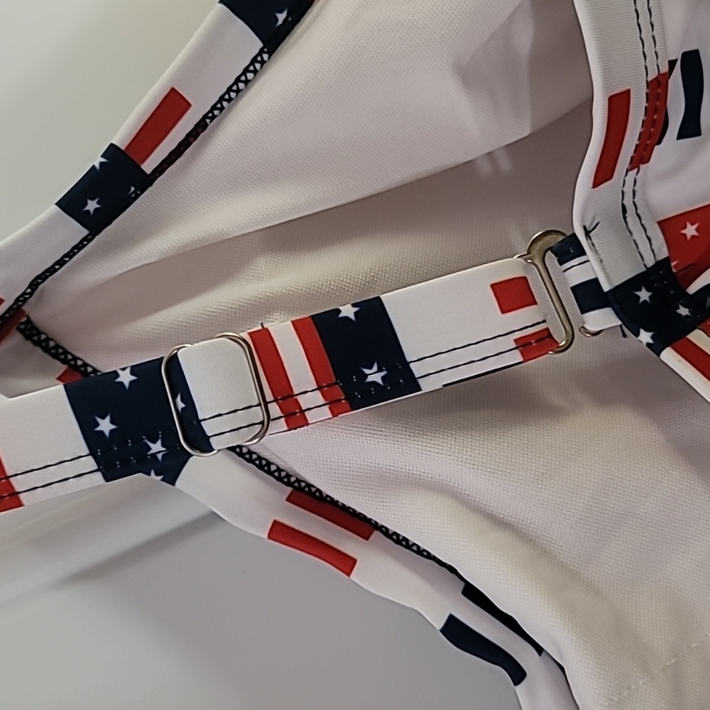Striped Swim Top - Red, White, and Blue - Picture 7 of 8
